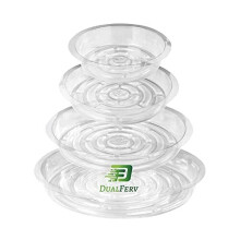 DF DUALFERV Plant Saucers for Indoor, 17 Pcs Plant Trays for Indoor and Outdoor of 6, 8,10,12 Inch, Plant Pot Saucers with No Holes