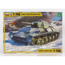 Zvesda Tank T-70B Soviet Light Tank Military 1942 - 1:35
