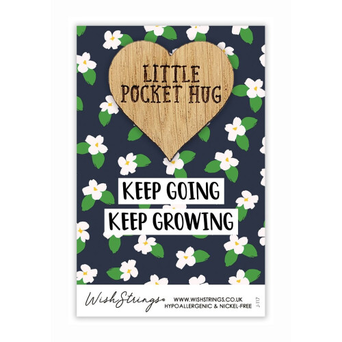 Keep Going Keep Growing Little Pocket Hug Wish Token Keepsake Gift Idea 1