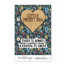 Always A Reason To Smile Little Pocket Hug Wish Token Keepsake Gift Idea