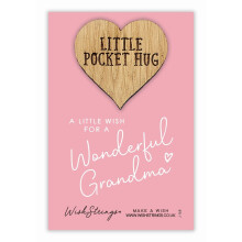 A Wish For A Wonderful Grandma Little Pocket Hug Wish Token Keepsake Gift Idea