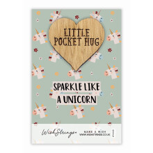 Sparkle Like A Unicorn Little Pocket Hug Wish Token Keepsake Gift Idea