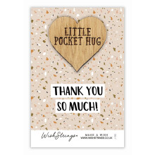 Thank You So Much! Little Pocket Hug Wish Token Keepsake Gift Idea