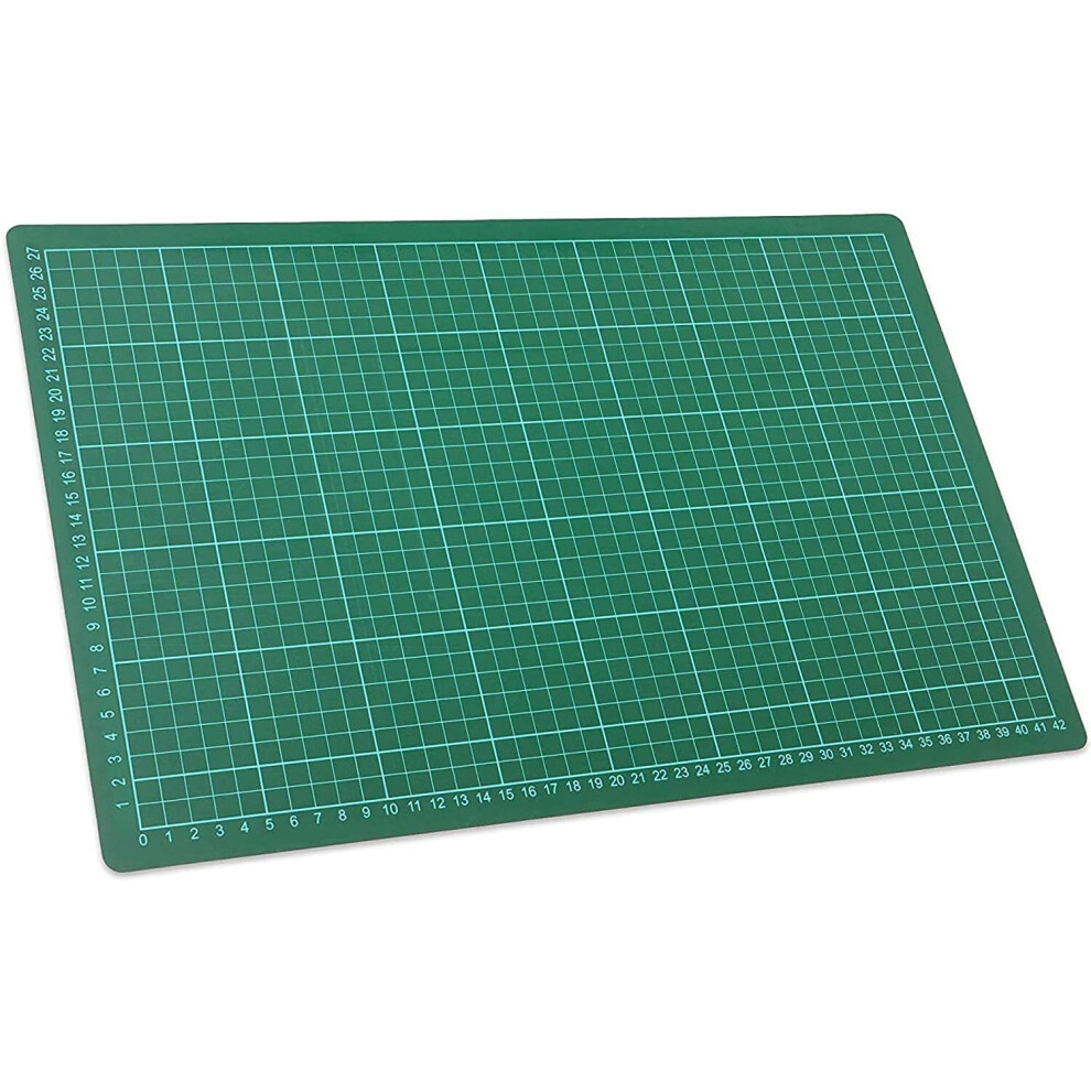 A3 450mm x 300mm Cutting Mat Non-Slip Self Healing Printed Grid Lines Matt Pad