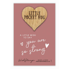 A Wish To Say You Are So Strong Little Pocket Hug Wish Token Keepsake Gift Idea
