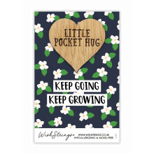 Keep Going Keep Growing Little Pocket Hug Wish Token Keepsake Gift Idea