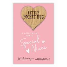 A Wish For A Special Niece Little Pocket Hug Wish Token Keepsake Gift Idea