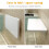 aleawol Wall Mounted Table Folding Floating Laptop Desk Fold-Down Work Table (White 60x40cm) 7