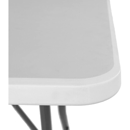 Home Vida Heavy Duty Trestle Picnic Folding Table Silver, 5 feet 1