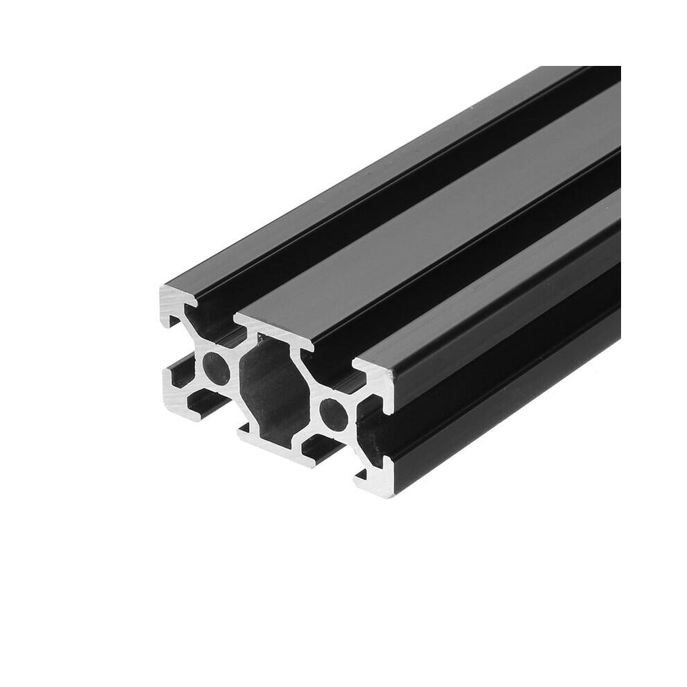 1000mm Length Black Anodized Dual T-Slot Aluminum Profiles Extrusion Frame for CNC