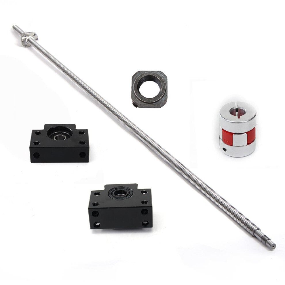 1500mm Ball Screw with Ball Screw End Supports and Coupler Set