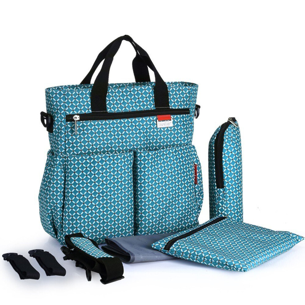 (Blue) Baby Diaper Bag With adjustable straps