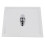 Square 8 Inch Rainfall Shower Head Extension with Arm Hose Kit Overhead 8