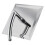 Square 8 Inch Rainfall Shower Head Extension with Arm Hose Kit Overhead 9