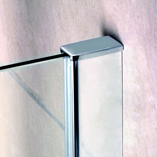 AICA (350x1400mm) Corner Fixed Bath Shower Screen Over Bath Square 2