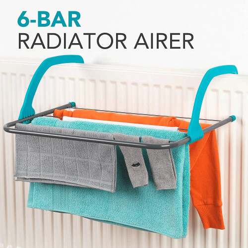 Beldray Beldray 6-Bar Attachable Airer, 6 Hand, Foldable Arms With Drying Rack 1