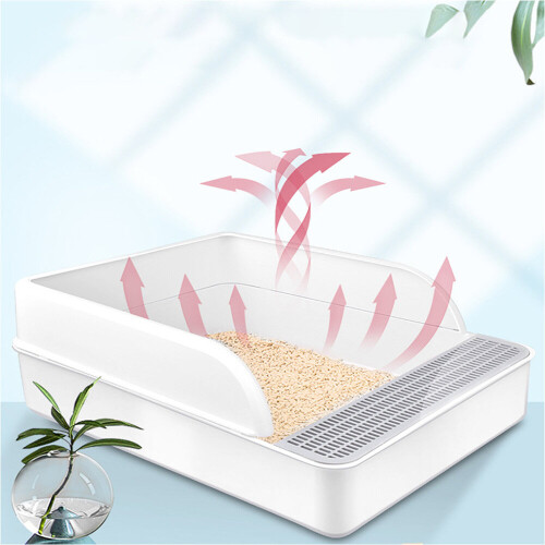 Living And Home Open Cat Litter Box Easy Cleaning Indoor 1
