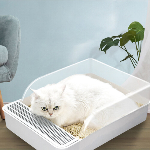Living And Home Open Cat Litter Box Easy Cleaning Indoor