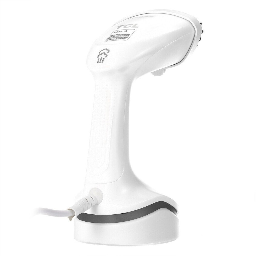 (White, Standard) Handheld Portable Garment Steamer Powerful Clothes Steam Iron Fast Heat-up Fabric Wrinkle Removal for Travel Home Dormitory