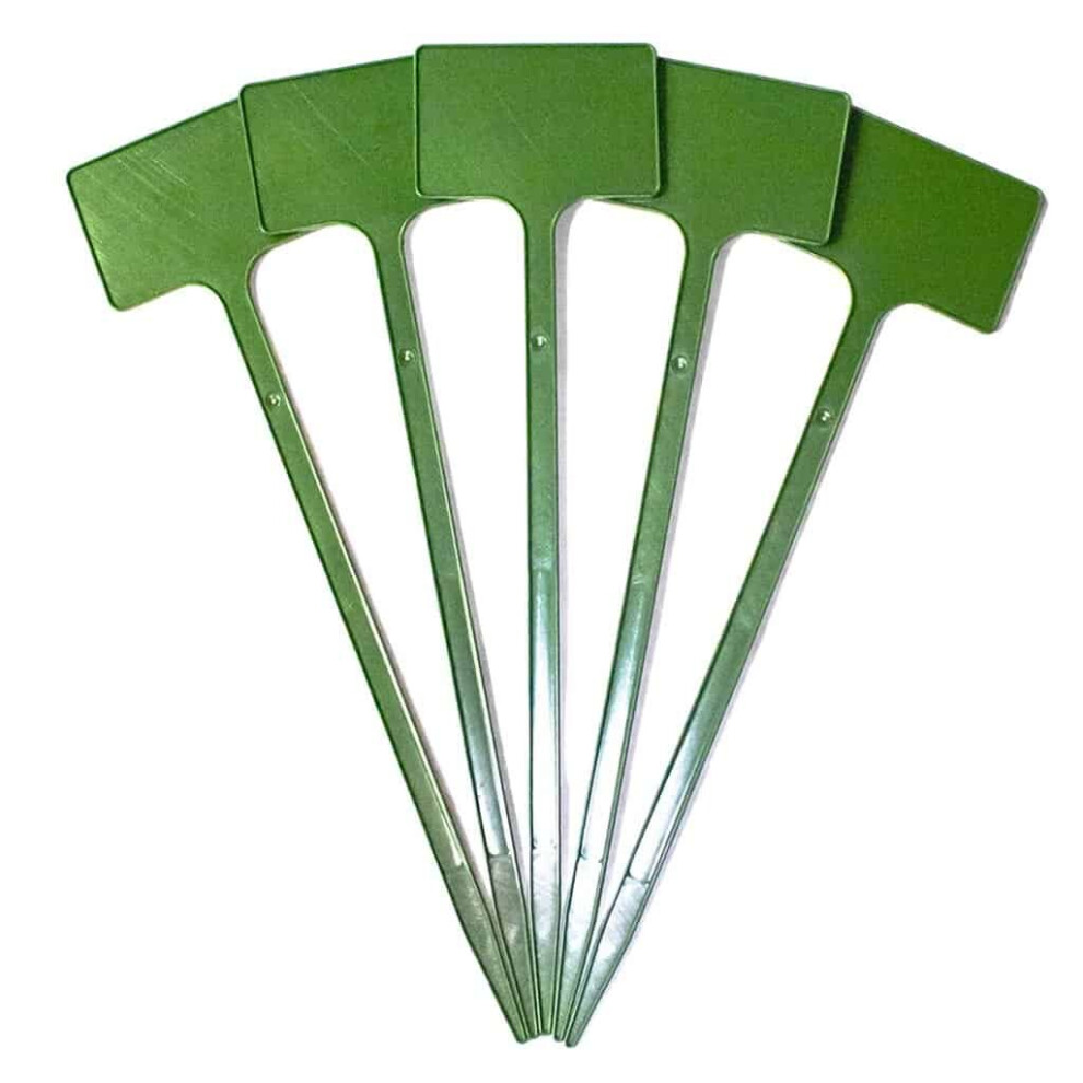 (15" 40cm Angle Head x 100, Green) Elixir Gardens Flower Stick in T-Labels Plant Tags With Angled Head/Writing Area | Various sizes and colours availa-image-OPC-P9H5KMM-NEW