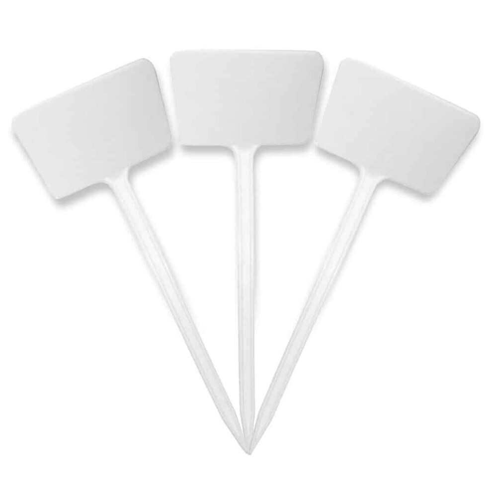 (7.5" 19cm Angle Head x 200, White) Elixir Gardens Flower Stick in T-Labels Plant Tags With Angled Head/Writing Area | Various sizes and colours avail-image-OPC-P9H5KKB-NEW
