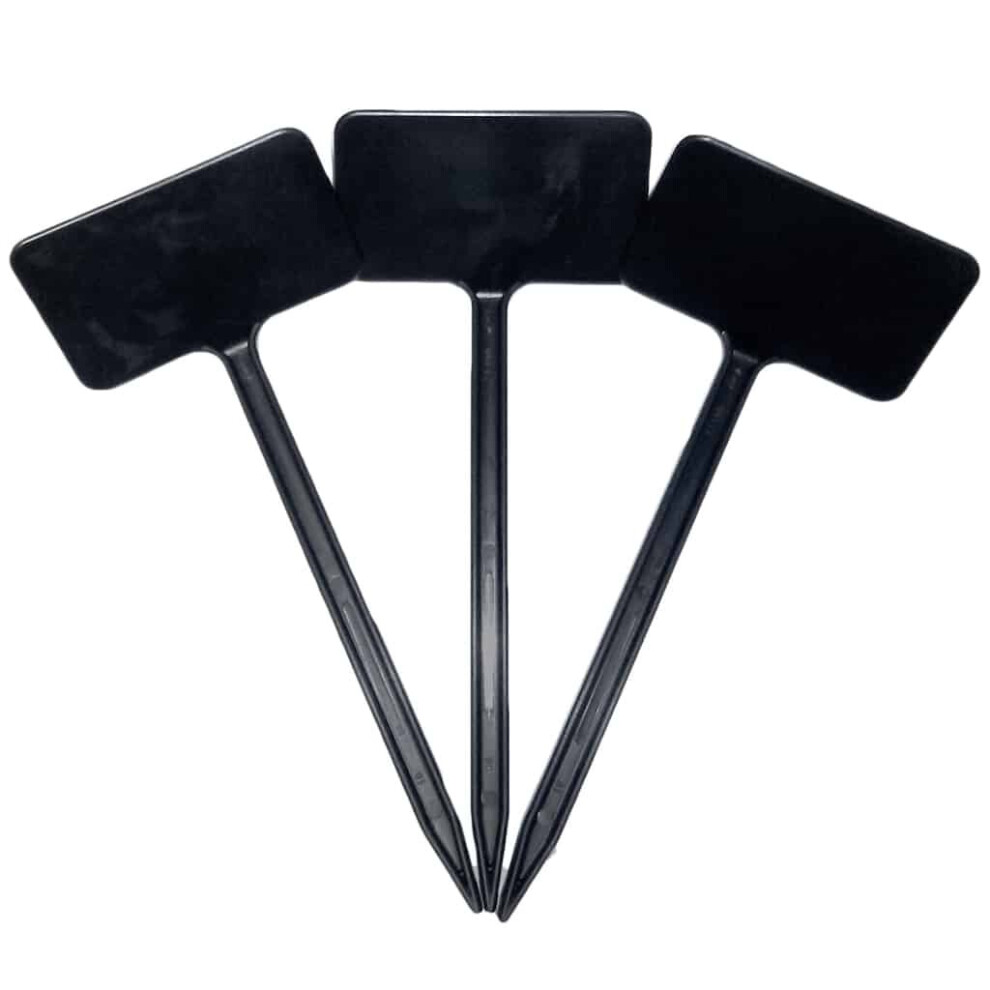 (6" 15cm Angle Head x 200, Black) Elixir Gardens Flower Stick in T-Labels Plant Tags With Angled Head/Writing Area | Various sizes and colours availab-image-OPC-P9H5KJQ-NEW