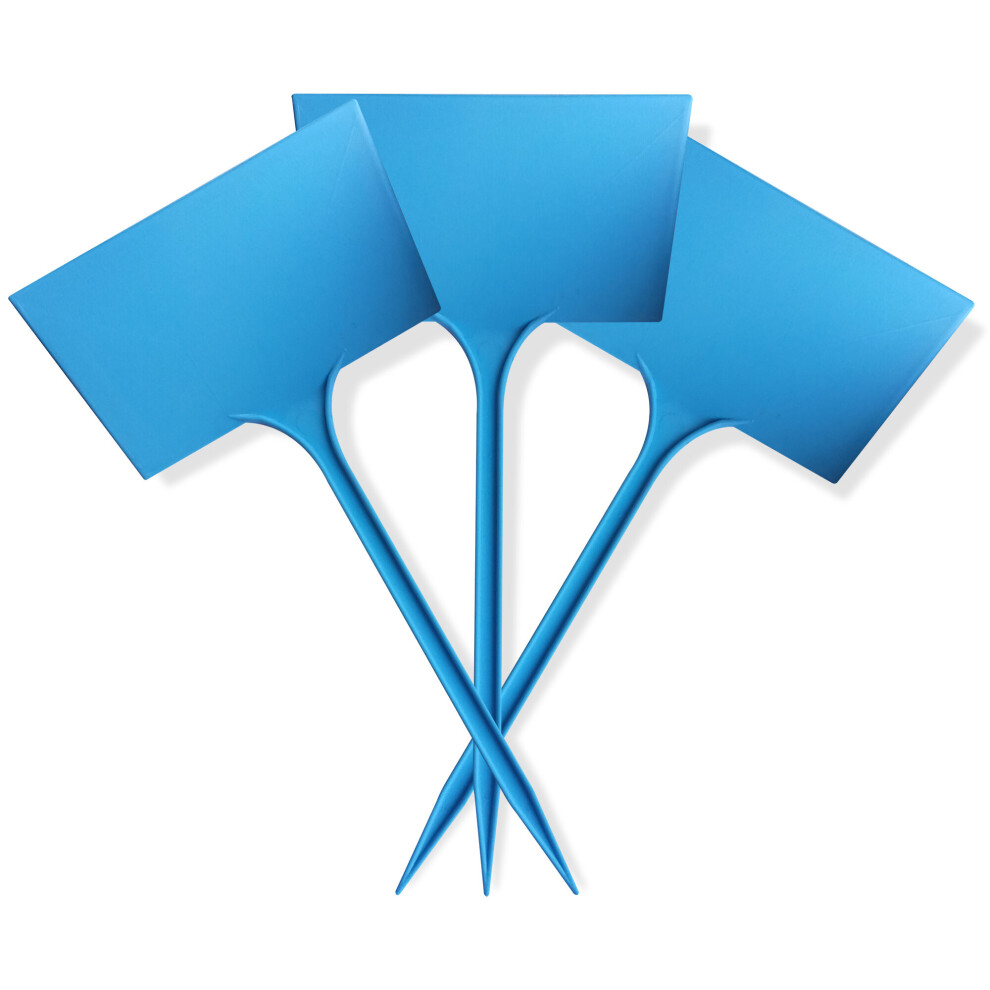 (10.5" 27cm Angle Head x 1000, Blue) Elixir Gardens Flower Stick in T-Labels Plant Tags With Angled Head/Writing Area | Various sizes and colours avai-image-OPC-P9H5KM6-NEW