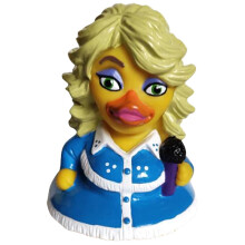 Bud Duck CelebriDucks - Collectible Bath Toy Peckin 9 to 5, Upright Floating, 12cm, Phthalate/BPA/Lead Free