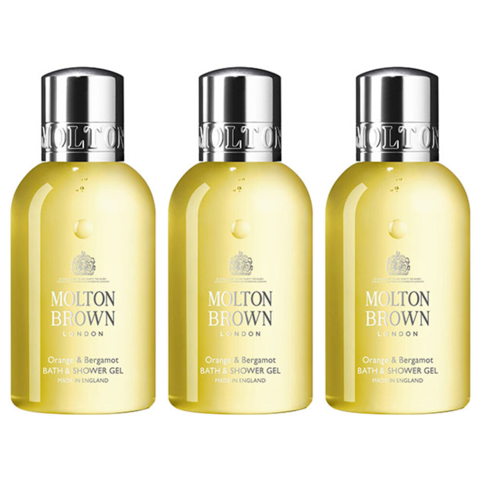 Molton Brown Orange & Bergamot Shower Gel (3 x 100ml Bottles)