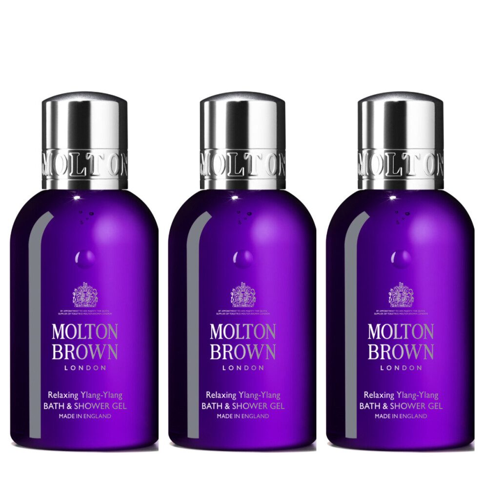 Molton Brown Relaxing Ylang Ylang Shower Gel (3 x 100ml Bottles)