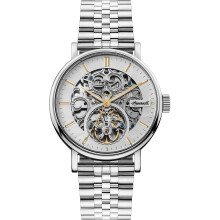 Ingersoll The Charles Mens Automatic Watch in Silver with Analogue Display and Stainless Steel Bracelet I05803B