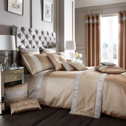 (Single, Latte) Luxury Onyx Duvet Cover Bedding Set