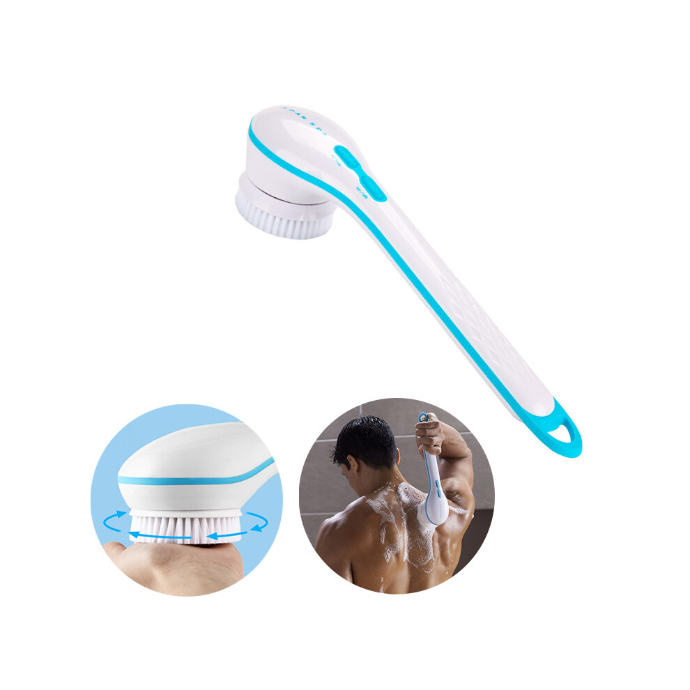Electric Massager Bath Brush Back Scrubber 4 Brush Heads Rechargeable Rotating