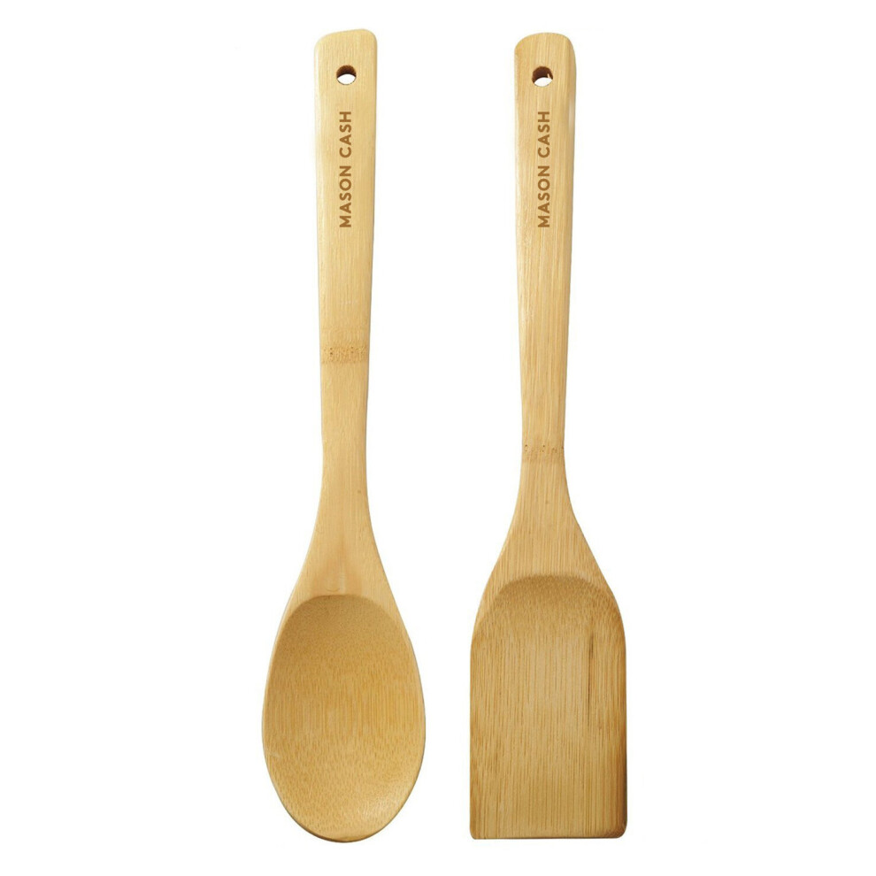 Mason Cash 2 Piece Wooden Spoon And Spatula Set