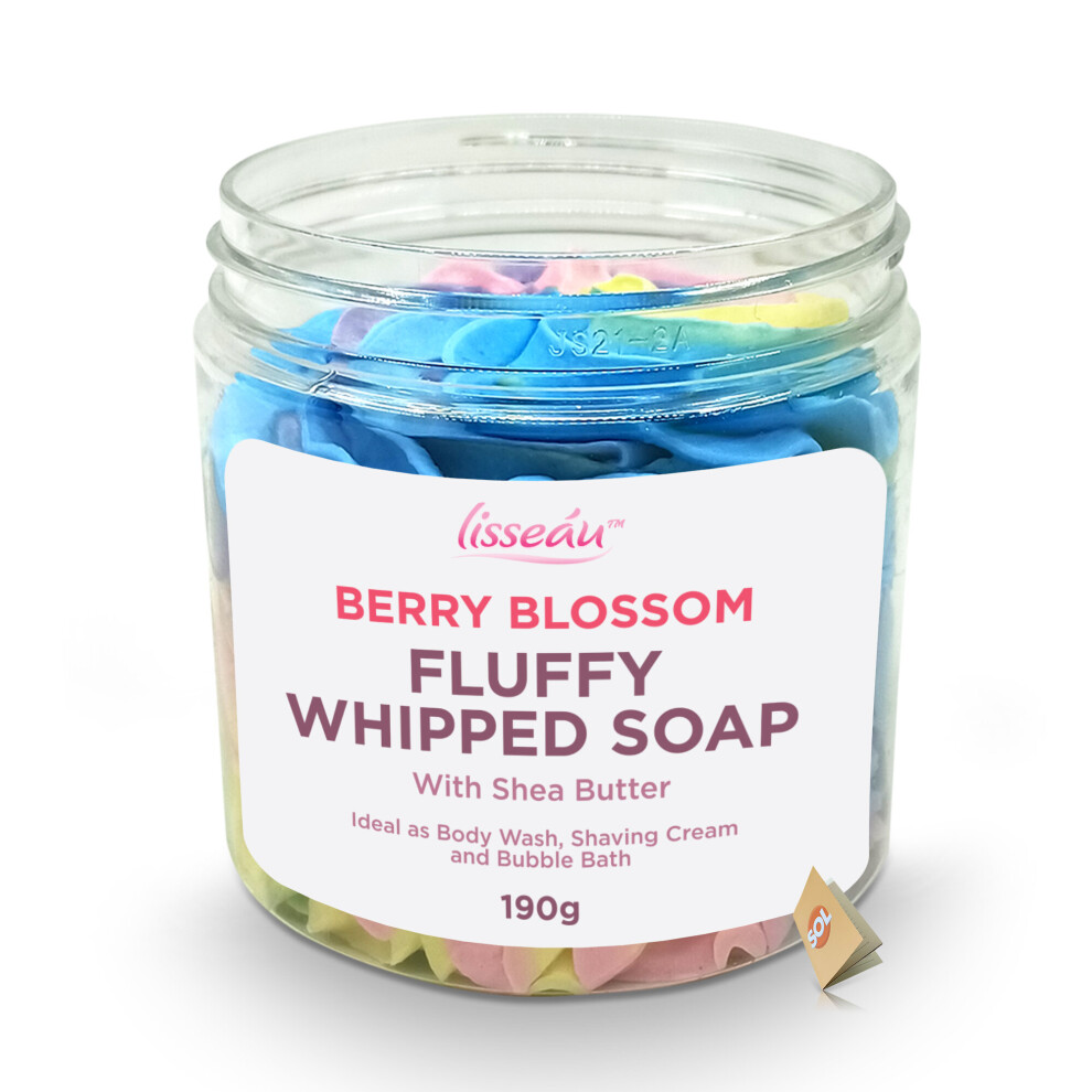 Fluffy Whipped Soap with Shea Butter | Berry Blossom | 190g