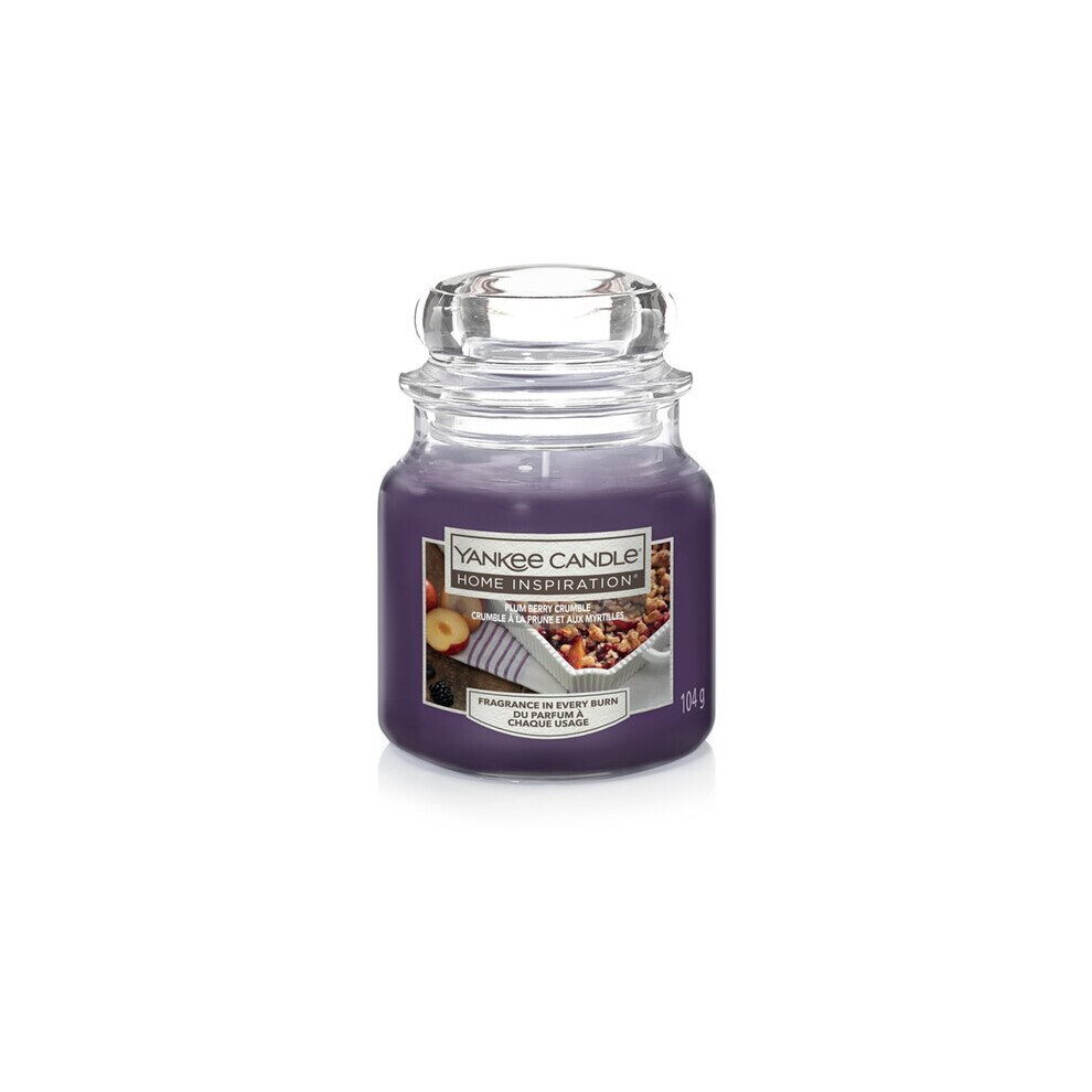 Yankee Candle Home Inspiration Small Jar Plum Berry Crumble 3.7Oz 104G Golden