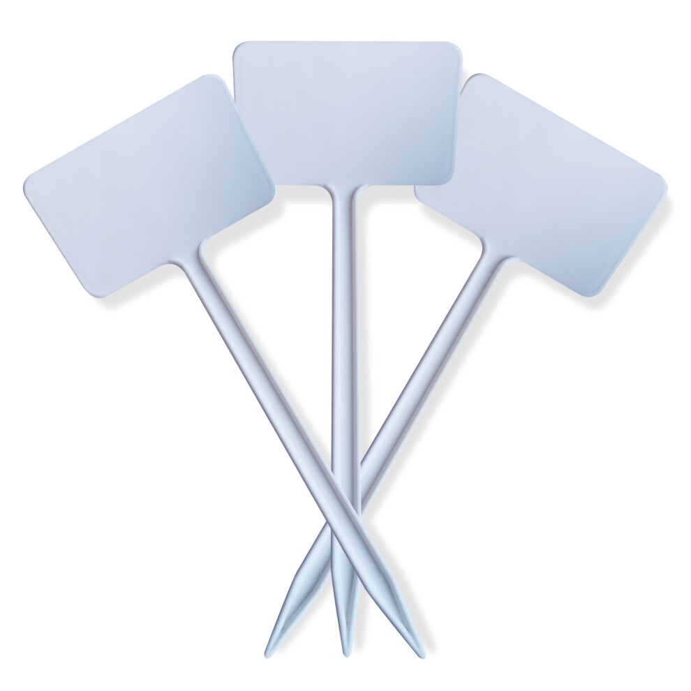 (8" 20cm x 500, White) Elixir Gardens Stick In Plastic Plant T-Labels / Tags | Various Sizes and colours available | Qty's 50 - 1000-image-OPC-P9H5KRS-NEW