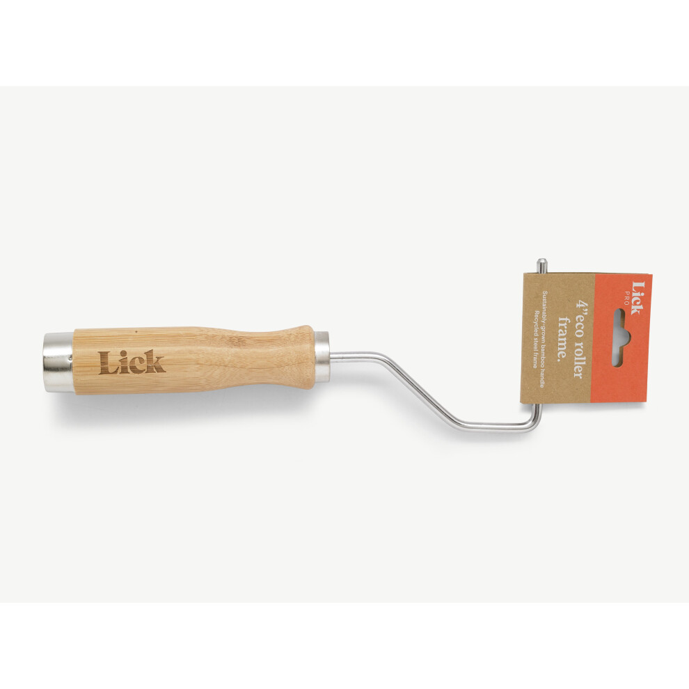 Lick Pro Eco Roller Frame With Bamboo Handle 4" 5060756111974
