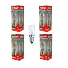 4 Fridge Bulb 15W E14 SES Replacement Small Screw Lamp Bulb Warm White