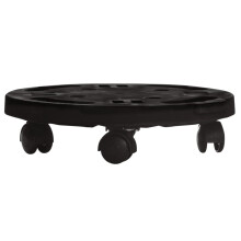 vidaXL Pflanzenroller 30 cm Durchmesser Schwarz 170 kg