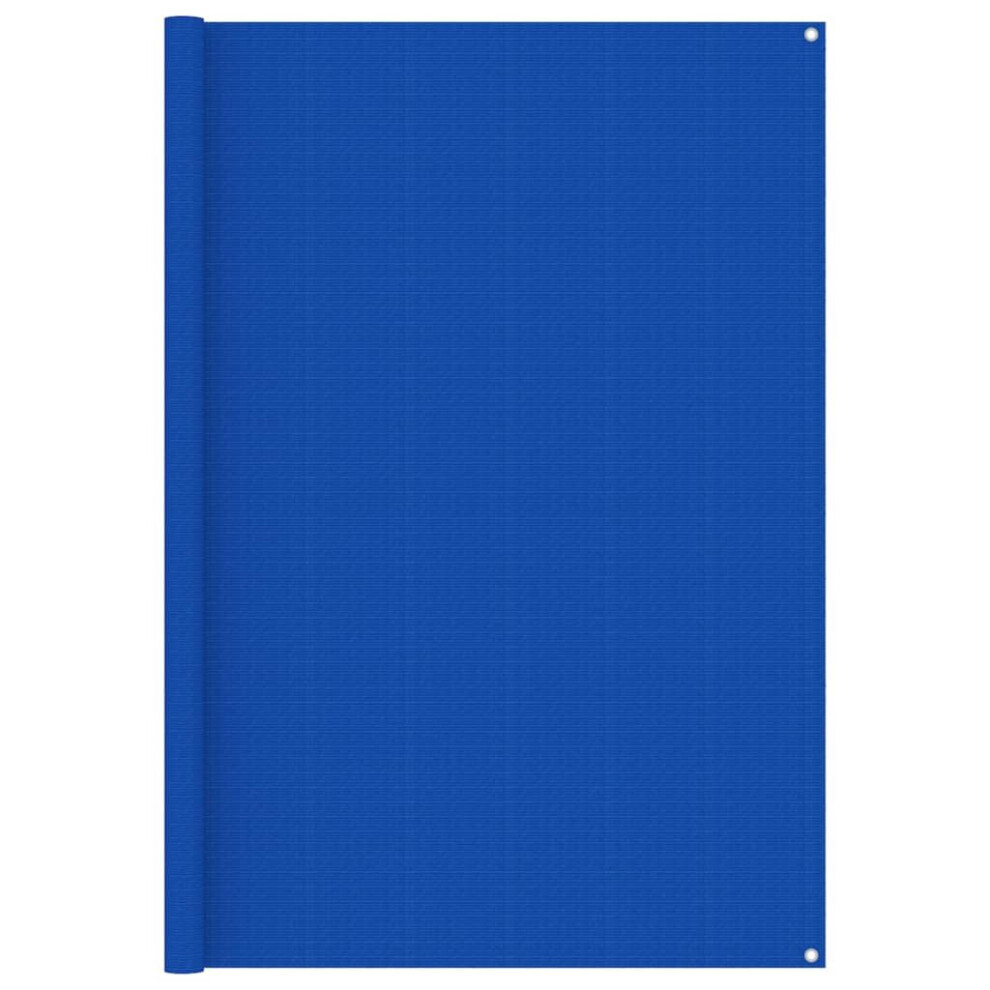 Vidaxl Tent Carpet 200X400 Cm Blue Hdpe Outdoor Patio Camping Rug Underlay Mat