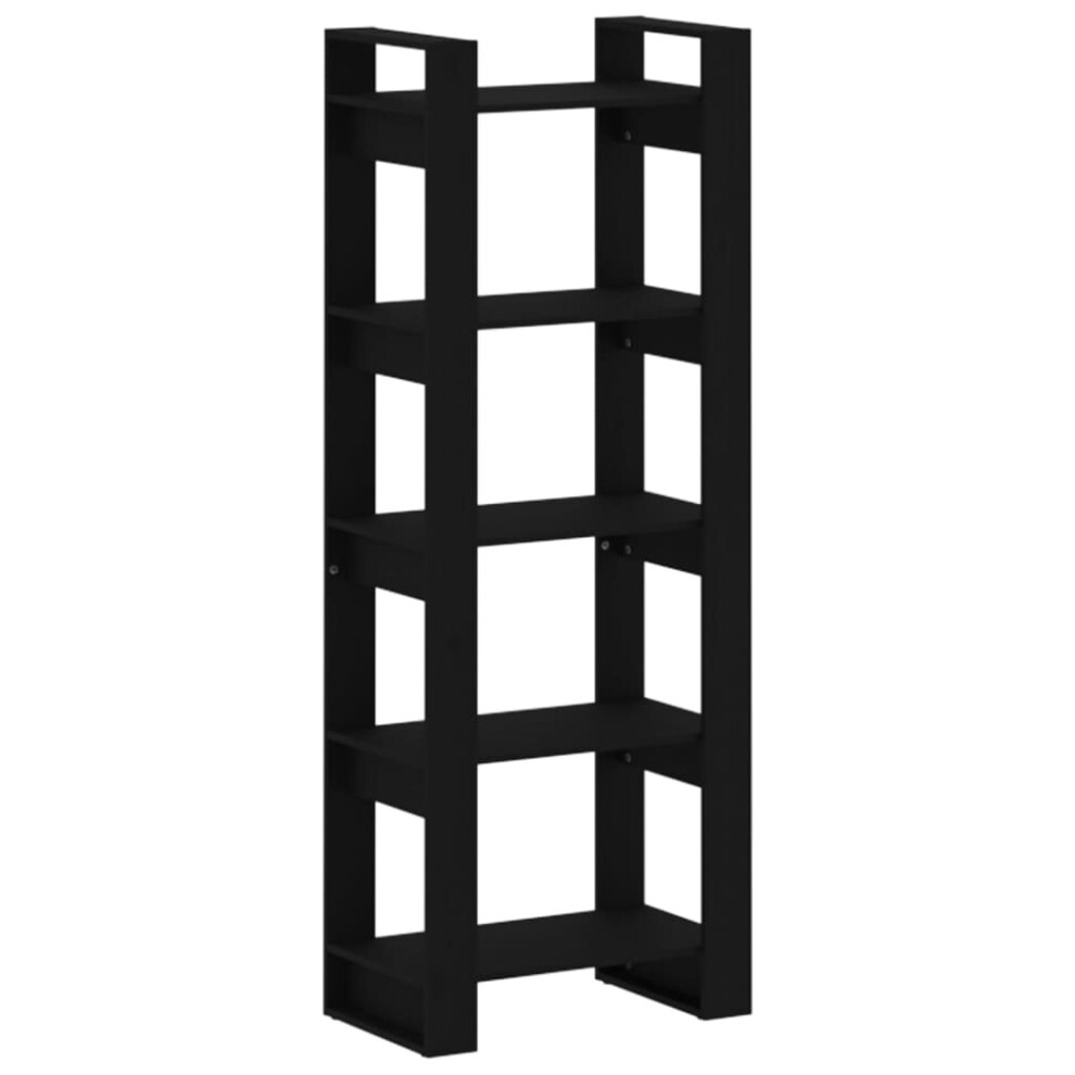 (black) vidaXL Solid Wood Book Cabinet/Room Divider Book Shelf Bookcase Multi Colours