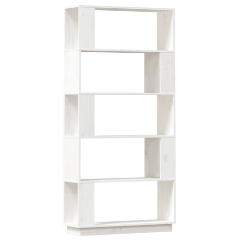 VidaXL (white) vidaXL Solid Wood Pine Book Cabinet/Room Divider Bookcase Rack Multi Colours