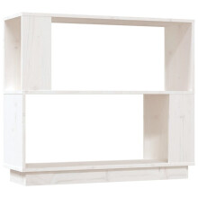 (white) vidaXL Solid Wood Pine Book Cabinet/Room Divider Rack Book Shelf Multi Colours