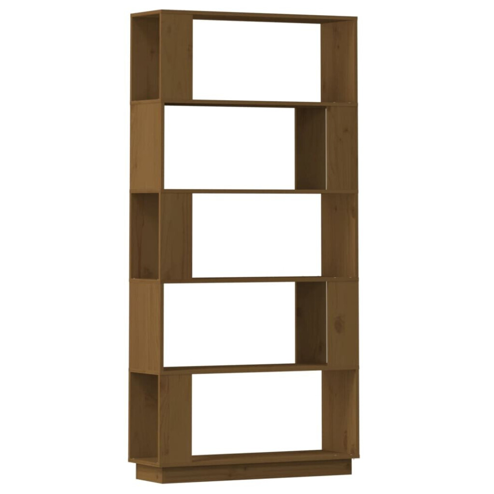 (honey brown) vidaXL Solid Wood Pine Book Cabinet/Room Divider Bookcase Rack Multi Colours