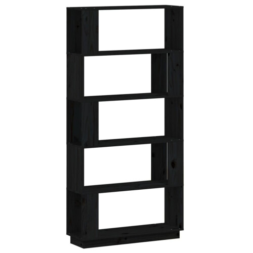 VidaXL (black) vidaXL Solid Wood Pine Book Cabinet/Room Divider Bookcase Rack Multi Colours