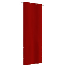 vidaXL Balkon-Sichtschutz Rot 80x240 cm Oxford-Gewebe