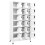 VidaXL vidaXL Locker Cabinet White Steel Office Storage Filling Cabinet Furniture 3