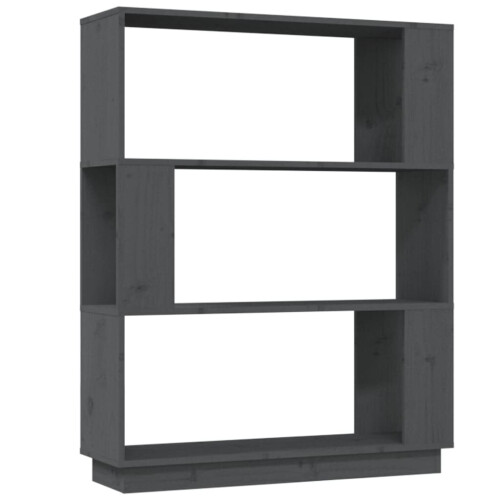 VidaXL (grey) vidaXL Solid Wood Pine Book Cabinet/Room Divider Rack Book Shelf Multi Colours