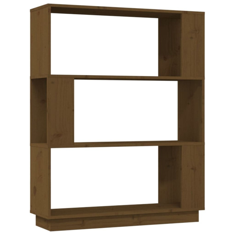 (honey brown) vidaXL Solid Wood Pine Book Cabinet/Room Divider Rack Book Shelf Multi Colours